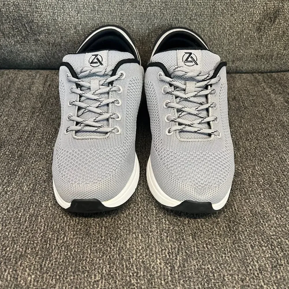 Zeba Hands Free Slip On Walking Shoes Mens 9 Gray Athletic Travel Casual Comfort